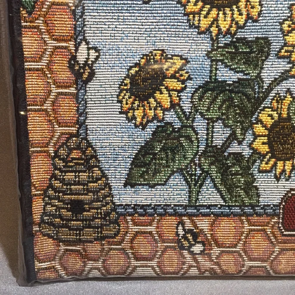 Vintage Y2K Boyds Bears Ain’t Life Sweet Tapestry Wall Calendar With Sunflowers